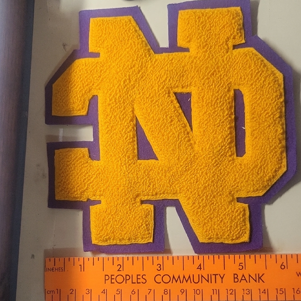 Yellow and Purple Felt Patch